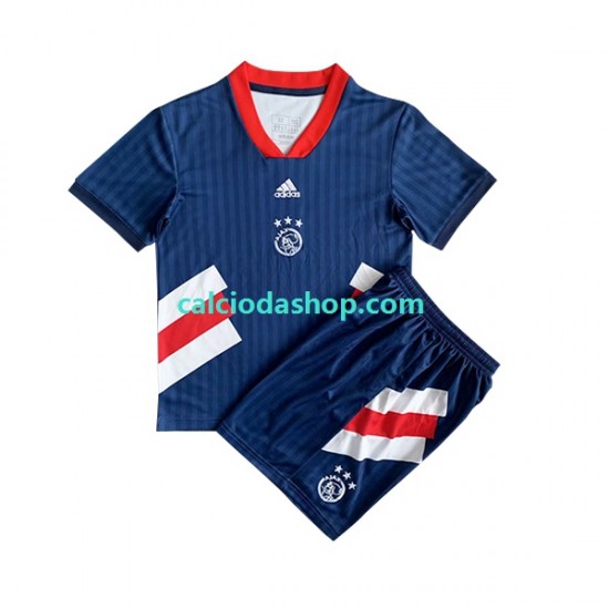 Maglia AFC Ajax Icon Retro Gara Home Completo Bambino 2-13 Anni 2022-2023 MC