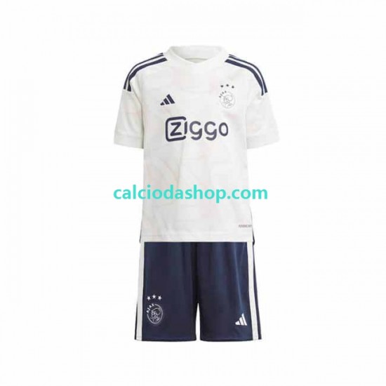 Maglia AFC Ajax Gara Away Completo Bambino 2-13 Anni 2023-2024 MC