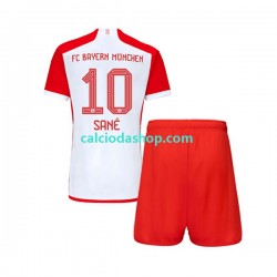 Maglia FC Bayern München Leroy Sane 10 Gara Home Completo Bambino 2-13 Anni 2023-2024 MC