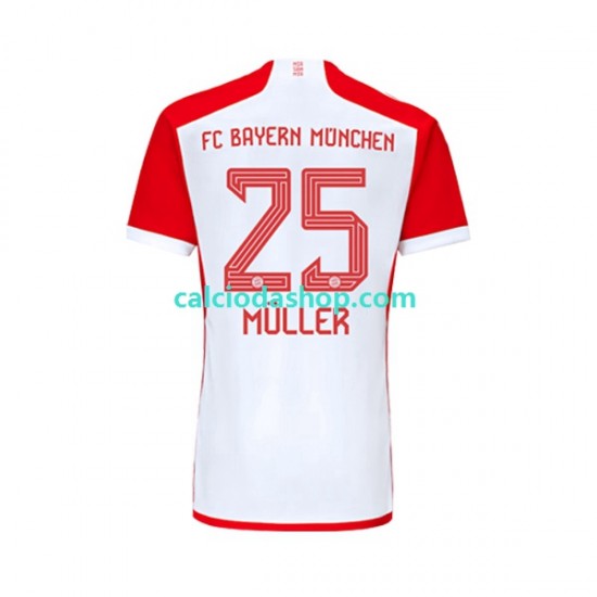 Maglia FC Bayern München Thomas Muller 25 Gara Home Uomo 2023-2024 MC