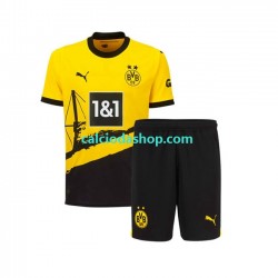 Maglia Borussia Dortmund Gara Home Completo Bambino 2-13 Anni 2023-2024 MC