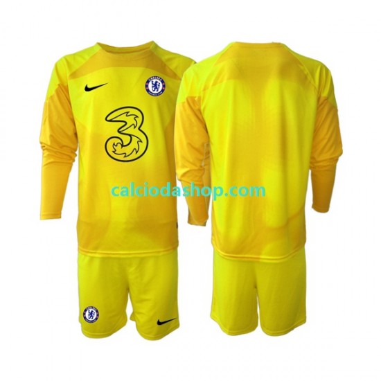 Maglia Portiere Chelsea Gara Away Completo Bambino 2-13 Anni 2022-2023 ML