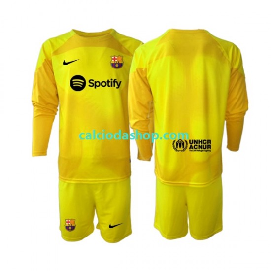 Maglia Portiere FC Barcelona Gara Quarto Completo Bambino 2-13 Anni 2022-2023 ML