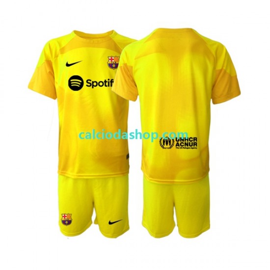 Maglia Portiere FC Barcelona Gara Quarto Completo Bambino 2-13 Anni 2022-2023 MC