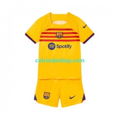 Maglia FC Barcelona Gara Quarto Completo Bambino 2-13 Anni 2022-2023 MC