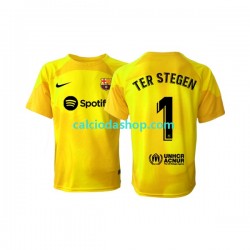 Maglia Portiere FC Barcelona Ter Stegen 1 Gara Quarto Uomo 2022-2023 MC