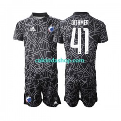 Maglia Portiere FC Copenhagen Andreas Dithmer 41 Gara Home Completo Bambino 2-13 Anni 2022-2023 MC