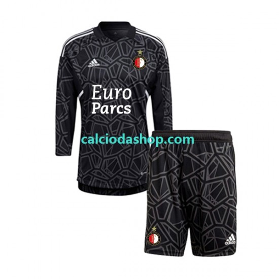 Maglia Portiere Feyenoord Rotterdam Gara Quarto Completo Bambino 2-13 Anni 2022-2023 ML