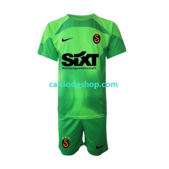 Maglia Portiere Galatasaray Gara Home Completo Bambino 2-13 Anni 2022-2023 MC