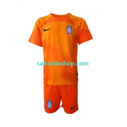 Maglia Portiere Grecia Gara Terza Completo Bambino 2-13 Anni 2022-2023 MC