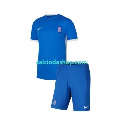 Maglia Grecia Gara Terza Completo Bambino 2-13 Anni 2022-2023 MC