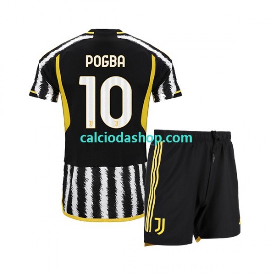 Maglia Juventus Paul Pogba 10 Gara Home Completo Bambino 2-13 Anni 2023-2024 MC