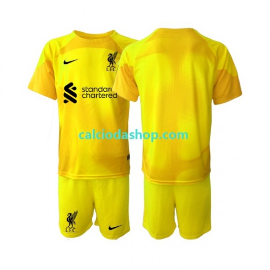 Maglia Portiere Liverpool Gara Quarto Completo Bambino 2-13 Anni 2022-2023 MC