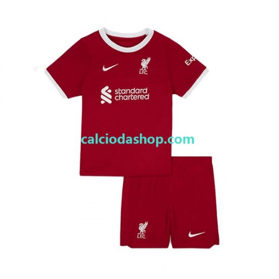 Maglia Liverpool Gara Home Completo Bambino 2-13 Anni 2023-2024 MC