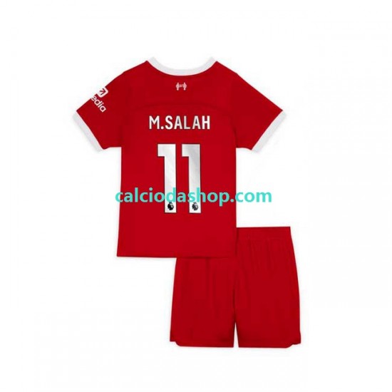 Maglia Liverpool M.Salah 11 Gara Home Completo Bambino 2-13 Anni 2023-2024 MC