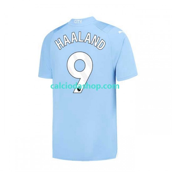 Maglia Manchester City Haaland 9 Gara Home Uomo 2023-2024 MC