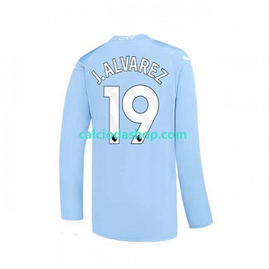 Maglia Manchester City J. ALVAREZ 19 Gara Home Uomo 2023-2024 ML