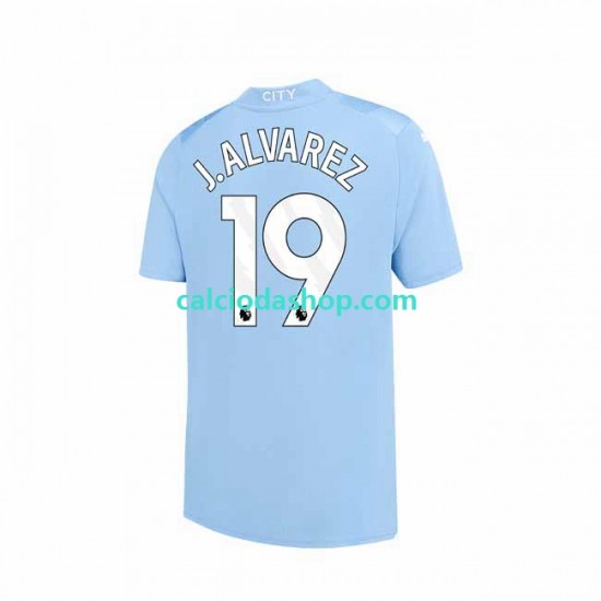 Maglia Manchester City J. ALVAREZ 19 Gara Home Uomo 2023-2024 MC