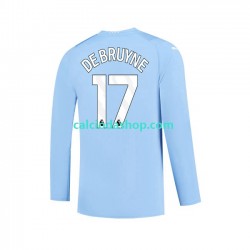 Maglia Manchester City Kevin De Bruyne 17 Gara Home Uomo 2023-2024 ML