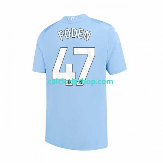 Maglia Manchester City Phil Foden 47 Gara Home Uomo 2023-2024 MC