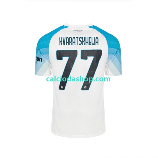 Maglia Napoli Face Game Kvaratskhelia 77 Gara Home Uomo 2022-2023 MC