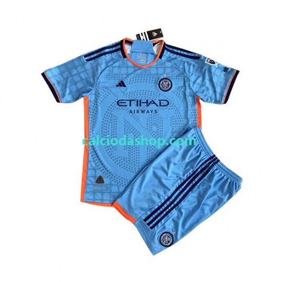 Maglia New York City FC Gara Home Completo Bambino 2-13 Anni 2023 MC