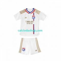 Maglia Olympique Lyonnais Gara Home Completo Bambino 2-13 Anni 2023-2024 MC