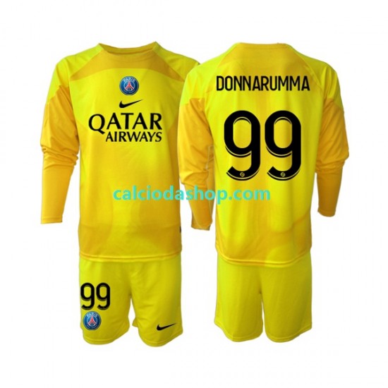 Maglia Portiere Paris Saint-Germain Gianluigi Donnarumma 99 Gara Terza Completo Bambino 2-13 Anni 2022-2023 ML