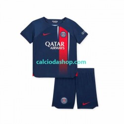 Maglia Paris Saint-Germain Gara Home Completo Bambino 2-13 Anni 2023-2024 MC