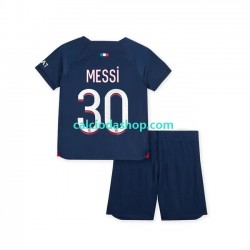 Maglia Paris Saint-Germain Lionel Messi 30 Gara Home Completo Bambino 2-13 Anni 2023-2024 MC