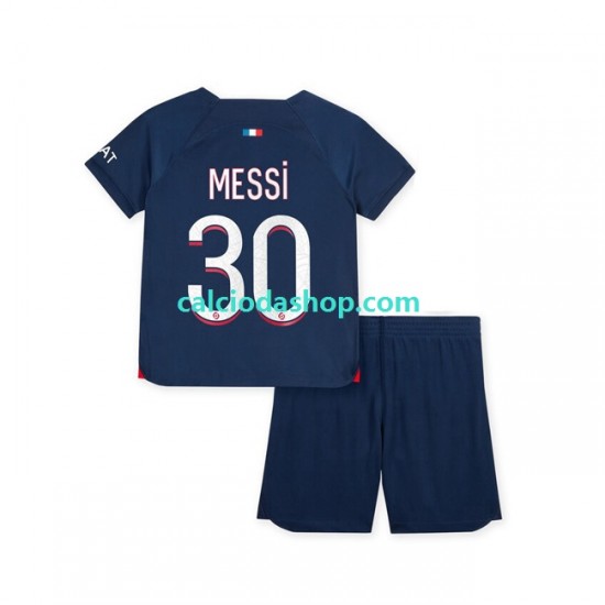 Maglia Paris Saint-Germain Lionel Messi 30 Gara Home Completo Bambino 2-13 Anni 2023-2024 MC