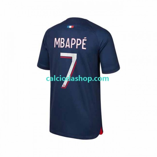 Maglia Paris Saint-Germain Mbappé 7 Gara Home Uomo 2023-2024 MC