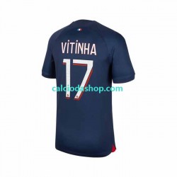 Maglia Paris Saint-Germain Vitinha 17 Gara Home Uomo 2023-2024 MC