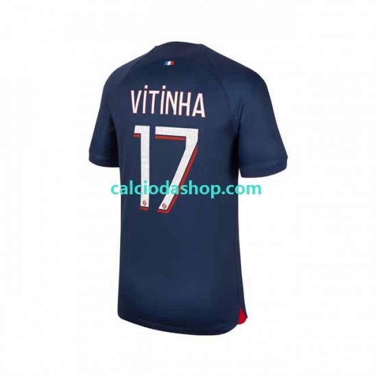 Maglia Paris Saint-Germain Vitinha 17 Gara Home Uomo 2023-2024 MC