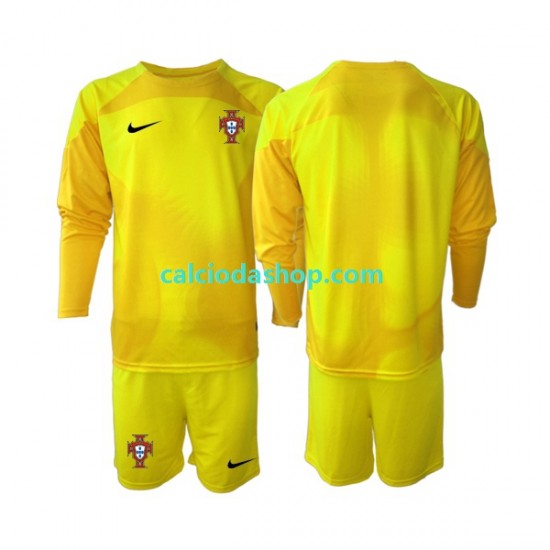 Maglia Portiere Portogallo Gara Home Completo Bambino 2-13 Anni Mondiali 2022 ML