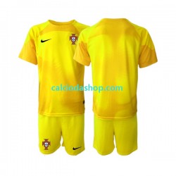 Maglia Portiere Portogallo Gara Home Completo Bambino 2-13 Anni Mondiali 2022 MC