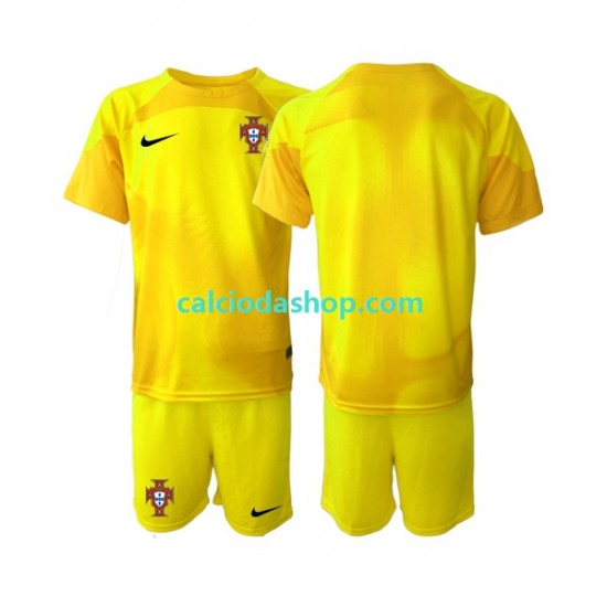 Maglia Portiere Portogallo Gara Home Completo Bambino 2-13 Anni Mondiali 2022 MC