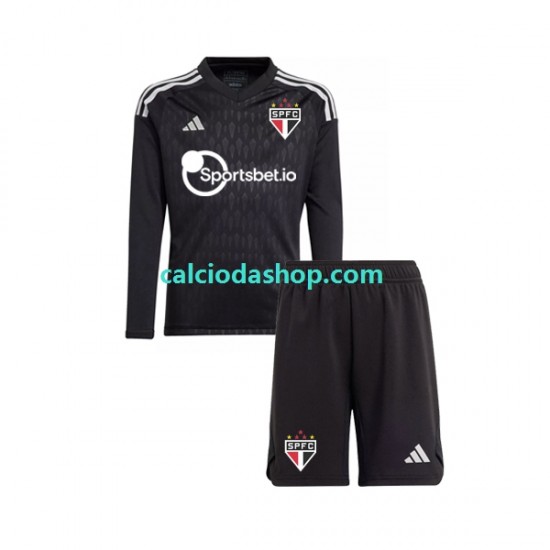 Maglia Portiere Sao Paulo Gara Home Completo Bambino 2-13 Anni 2023-2024 ML