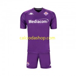 Maglia ACF Fiorentina Gara Home Completo Bambino 2-13 Anni 2024-2025 MC