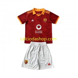 Maglia AS Roma Gara Quarto Completo Bambino 2-13 Anni 2023-2024 MC