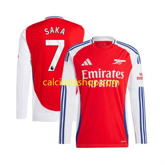 Maglia Arsenal Bukayo Saka 7 Gara Home Uomo 2024-2025 ML