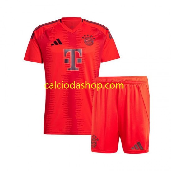 Maglia FC Bayern München Gara Home Completo Bambino 2-13 Anni 2024-2025 MC