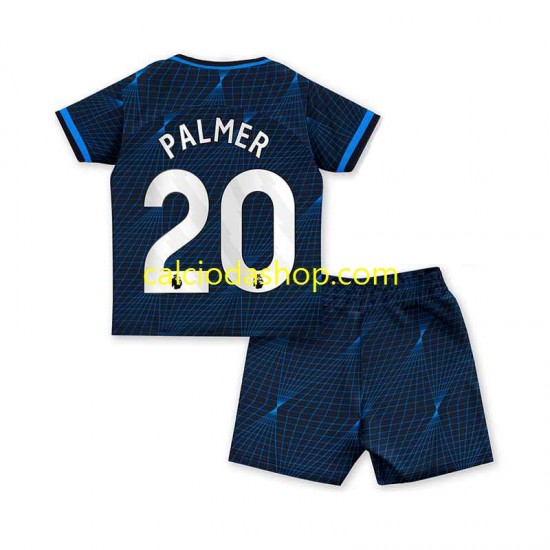 Maglia Chelsea Cole Palmer 20 Gara Away Completo Bambino 2-13 Anni 2023-2024 MC