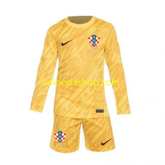 Maglia Portiere Croazia Gara Home Completo Bambino 2-13 Anni Euro 2024 ML