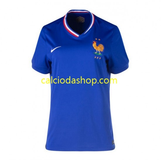 Maglia Francia Gara Home Donna Euro 2024 MC