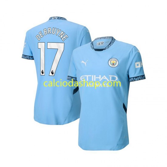 Maglia Manchester City Kevin De Bruyne 17 Gara Home Uomo 2024-2025 MC