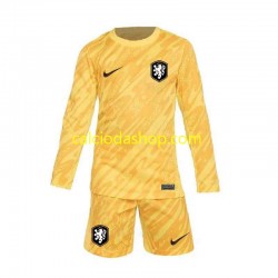 Maglia Portiere Paesi Bassi Gara Away Completo Bambino 2-13 Anni Euro 2024 ML