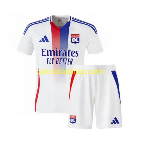 Maglia Olympique Lyonnais Gara Home Completo Bambino 2-13 Anni 2024-2025 MC