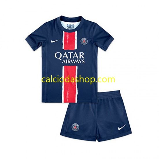 Maglia Paris Saint-Germain Gara Home Completo Bambino 2-13 Anni 2024-2025 MC