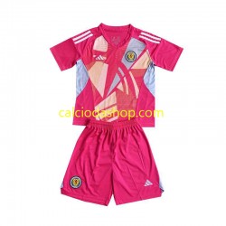 Maglia Portiere Scozia Gara Terza Completo Bambino 2-13 Anni Euro 2024 MC